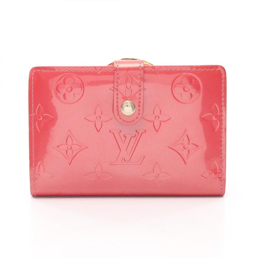 Louis Vuitton Porte Monnaie Bifold Wallet Leather Pink